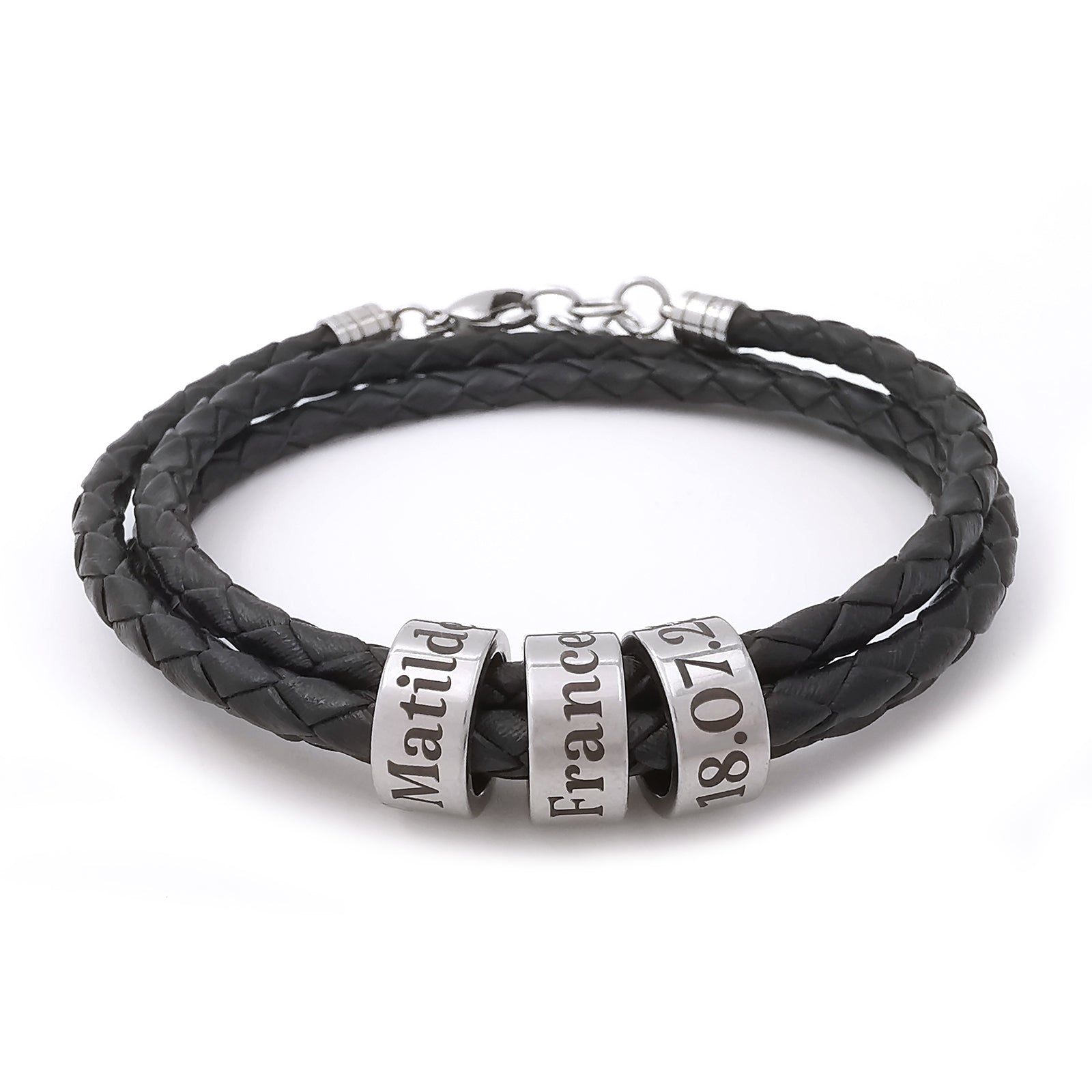 Bracciale da uomo inciso, bracciale personalizzato con nome per uomo, regalo di compleanno, regalo di San Valentino per lui, regalo per la festa del papà, regalo di San Valentino - Italia Bracciale da uomo inciso, bracciale personalizzato con nome per uomo, regalo di compleanno, regalo di San Valentino per lui, regalo per la festa del papà, regalo di San Valentino - Italia
