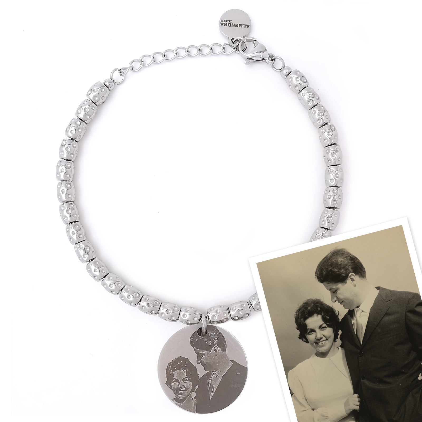 Bracciale Personalizzato Con Nome E Data - Acciaio Inossidabile - Regalo Perfetto Per Donne E Ragazze - Foto 11