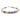 Bracciale da uomo in vetro colorato di Boemia e rondelle in acciaio