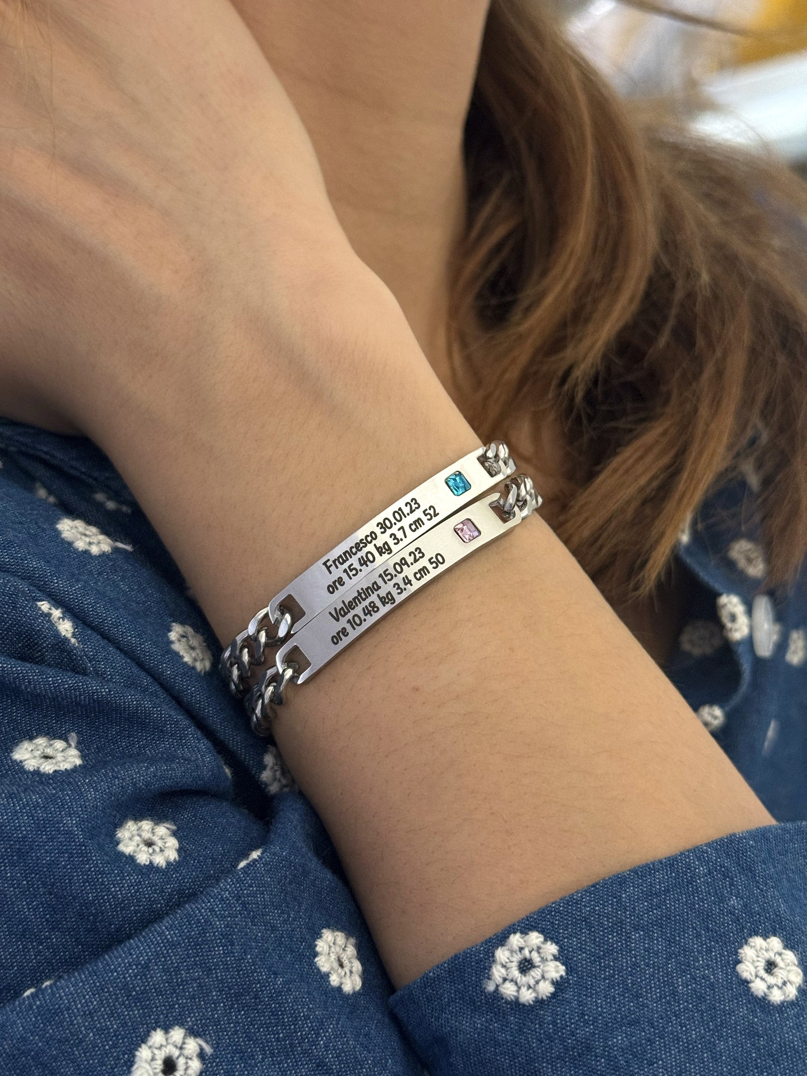 INBLUE Braccialetti con Foto Personalizzati per Uomo Donna INBLUE Braccialetti con Foto Personalizzati per Uomo Donna