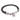 Bracciale da uomo in pietre dure con lava occhio ed ematite inserto centrale in acciaio braccialetto regolabile