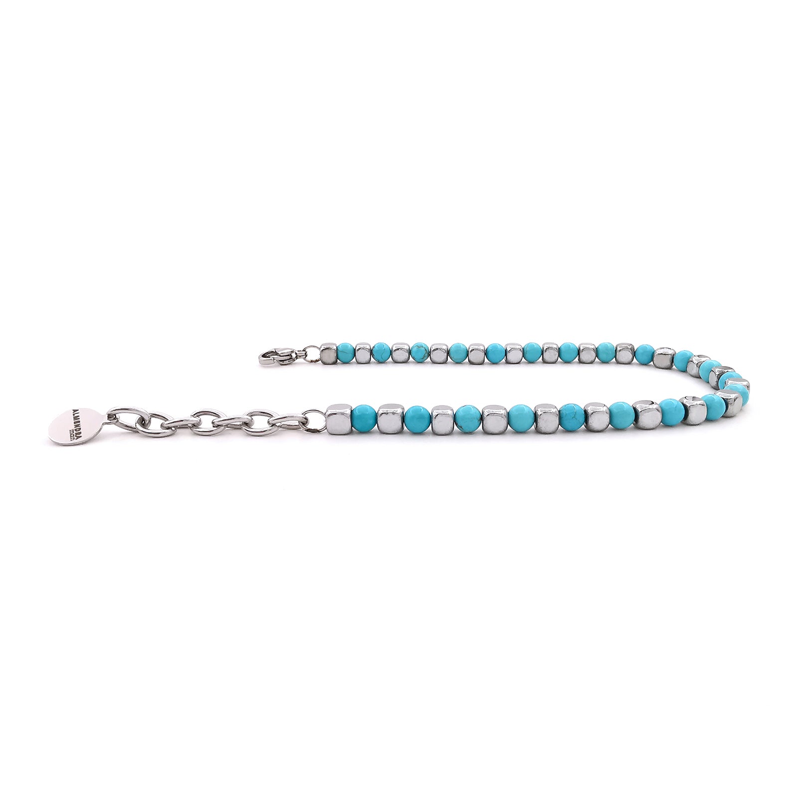 Braccialetto unisex pietre dure naturali e Argento 925 | Edelweiss Braccialetto unisex pietre dure naturali e Argento 925 | Edelweiss