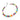 Bracciale da uomo con perline in vetro colorato di Boemia