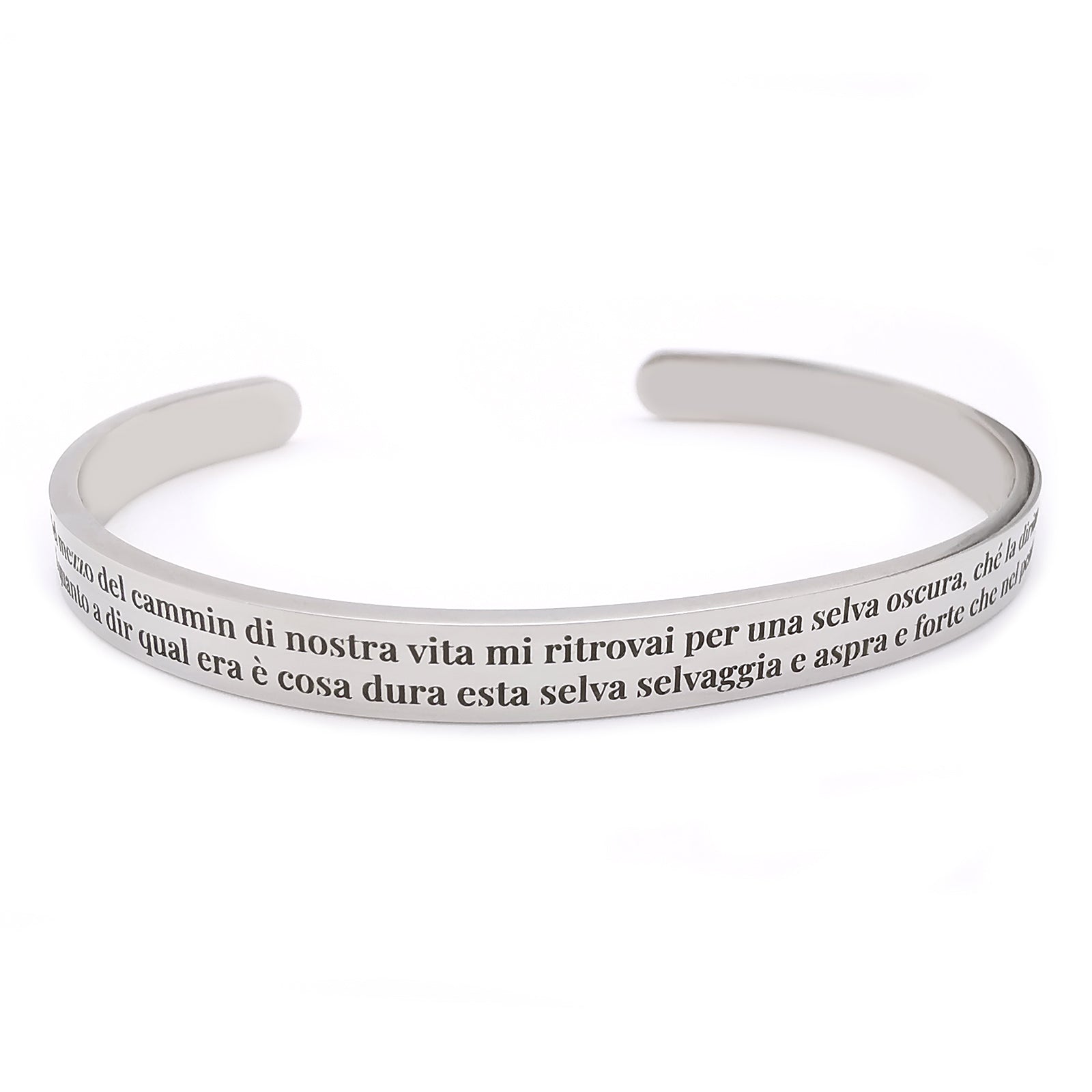 Bracciale Personalizzato ALMENDRA In Acciaio - Incisione Nome/Frase - Regalo Per Lui/Lei - Foto 8