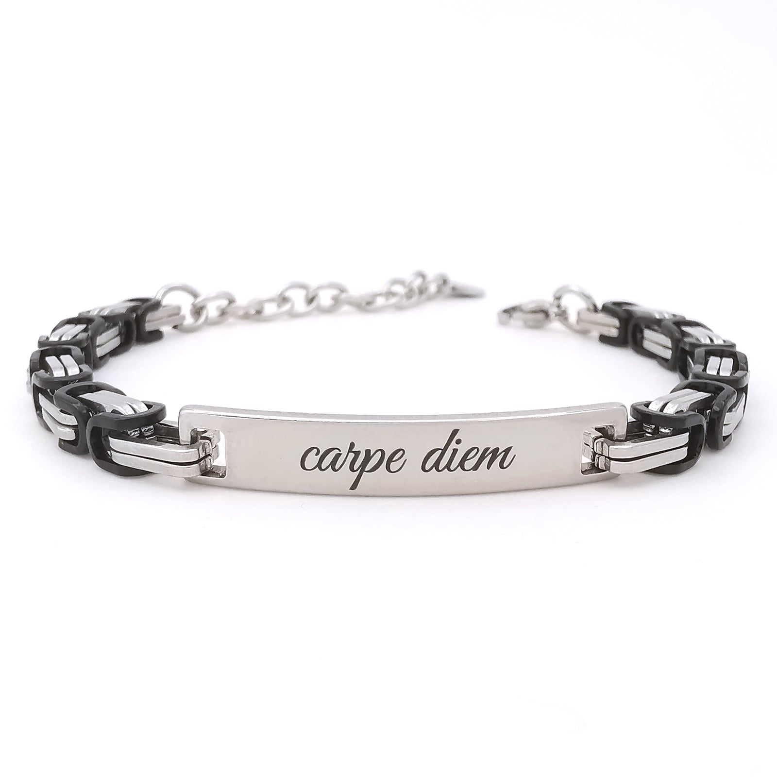 ALMENDRA Bracciale personalizzato da uomo frase primo bacio con incisione nascosta rigido acciaio personalizzabile regalo scritta nome coordinate geografiche (Antracite ALMENDRA Bracciale personalizzato da uomo frase primo bacio con incisione nascosta rigido acciaio personalizzabile regalo scritta nome coordinate geografiche (Antracite