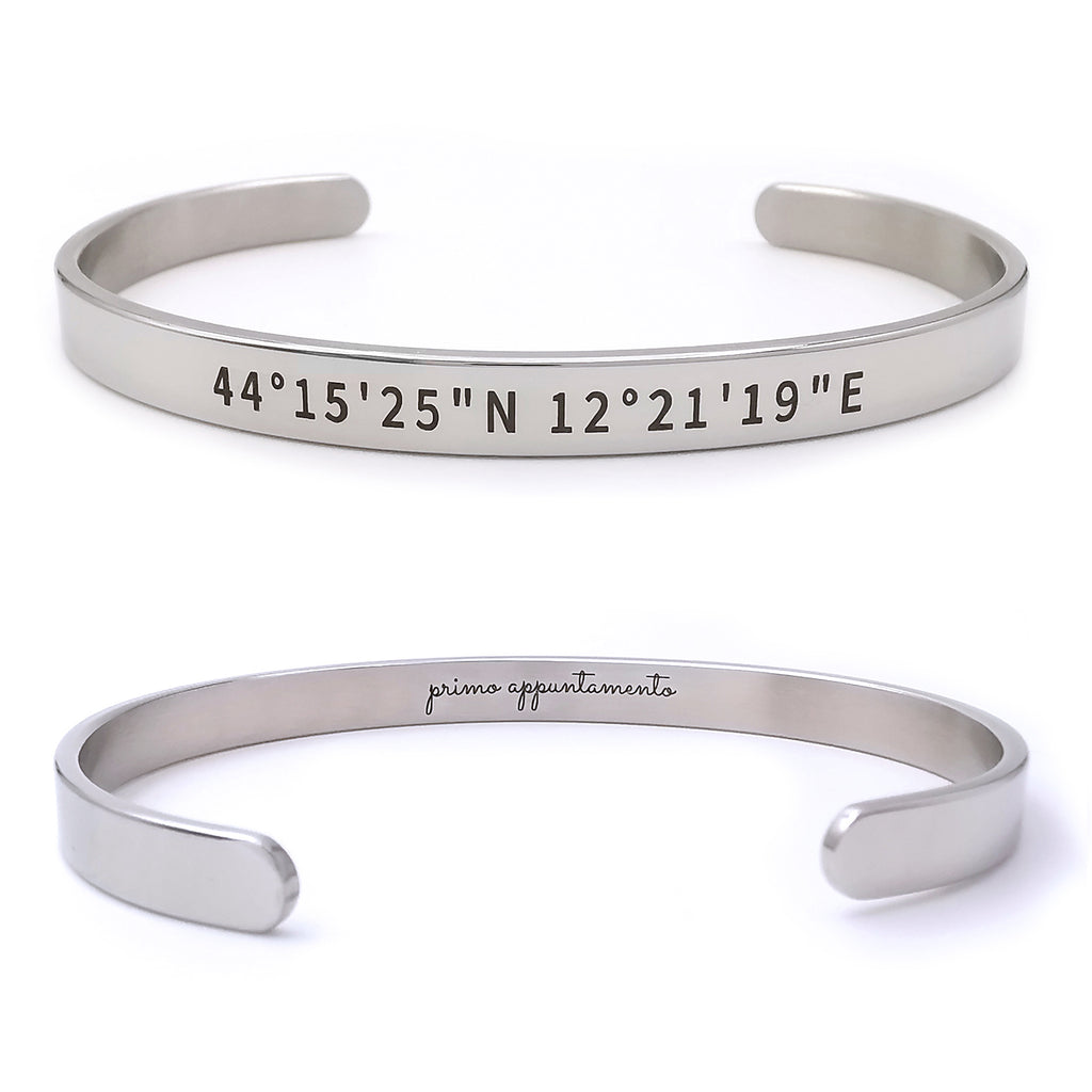 Bracciali da uomo personalizzati in acciaio e pietre Bracciali da uomo personalizzati in acciaio e pietre
