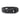 Bracciale personalizzato con incisione su inserto in acciaio e cinturino in simil pelle nero braccialetto regolabile